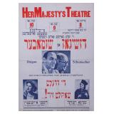 AN EARLY YIDDISH THEATER POSTER.