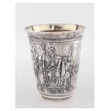A  LARGE STERLING SILVER PASSOVER CUP BY HENRYK WINOGRAD. New York, 1991.