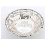 A LARGE STERLING SILVER BOWL 'REGENCY' BY TOWLE