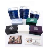 A GROUP OF 47 UNITED STATES MINT AND PROOF SETS 1990'S AND 2000'S