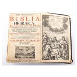 BIBLIA HEBRAICA HENRICH MICHAELIS 1720