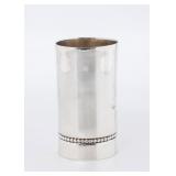 A STERLING SILVER KIDDUSH CUP BY BIER SILVERSMITHS. Israel, modern