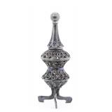 A STERLING SILVER SPICE TOWER. Israel, c. 1990