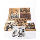A COLLECTION OF EIGHT ORIGINAL PRESS PHOTOGRAPHS OFJEWISH DEFENSE LEAGUE ACTIVITIES AND TRAINING.