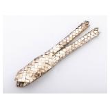 A STERLING SILVER LULAV HOLDER BY NETAFIM.