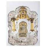 A LARGE SILVER TORAH SHIELD. American, c. 1920