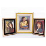 A GROUP OF 3 OILS ON CANVAS BY SANDU LIEBERMAN (1922, Romania - 1977, Israel)