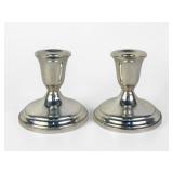 (2) Towle Sterling Silver Weighted Candlesticks
