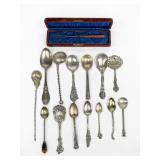 Group of Unique Sterling Spoons Including Tiffany