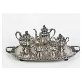 (6pc) Sanborns Sterling Silver Tea Set
