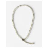 Mikimoto-Style Pearl & Diamond 14K Gold Necklace