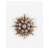 Antique 14K Gold & Diamond Pendant/Brooch