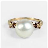 14K Yellow Gold Mikimoto Pearl Ring