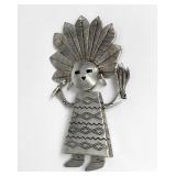Navajo Sterling Silver Kachina Pendant
