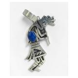 Tommy Singer Sterling Silver & Lapis Lazuli Kokopelli Pendant