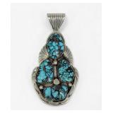 Wilson Padilla Sterling Silver & Turquoise Pendant