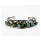 Navajo Sterling Silver & Turquoise Cuff