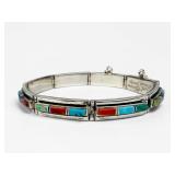 Earl Plummer Navajo Multi-Stone & Turquoise Bracelet