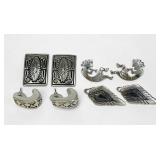 Group of Sterling Silver Navajo-Style Earrings