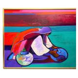 John Nieto 'Maria' Acrylic on Canvas