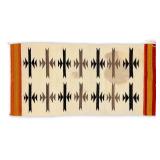Navajo Arrow Motif Fringed Rug