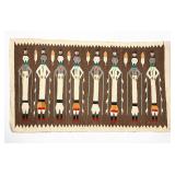 Handwoven Navajo Yei Wool Rug