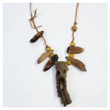 Native American Handmade Rabbit Foot Necklace