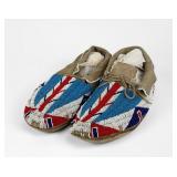 Vintage Sioux Beaded Leather Men's Moccasins