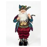 MacKenzie Childs Jester Jeweled Courtly Check St. Nick Figurine