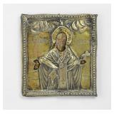 Antique Silver Russian Icon (As Is)