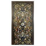 Marble Pietra Dura Semiprecious Stone Inlay Tabletop