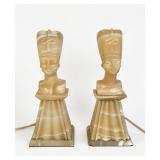 Pair of Egyptian Revival Style 'Nefertiti' Lamps