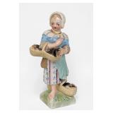 KPM 'Girl with Basket' Porcelain Figure