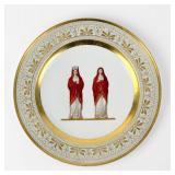 19th Century KPM Style 'High Priestess & Priestess' Plate
