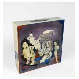 Gilbert Portanier 'Abstract Figures' Ceramic Vase (E)