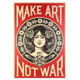 Shepard Fairey 'Make Art Not War' Lithograph