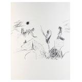 Roberto Matta 'Biomorphic Vitreurs Figures' Lithograph