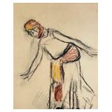 Edgar Degas 'Oriental Dancer from Dance Drawings' Etching
