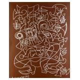 Anatole Krasnyansky Silver Ink Drawing