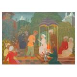 Paul Tanner 'Indian Wedding' Gouache on Board