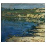 Istvan Szonyi 'Beach Landscape' Oil on Canvas