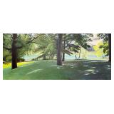 Kraig Rasmussen 'Oak Canopy Along the Shore' Oil on Canvas