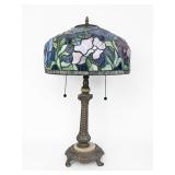 Tiffany-Style Floral Stained Glass Table Lamp