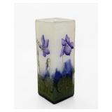 Daum Nancy 'Violets' Cameo Vase
