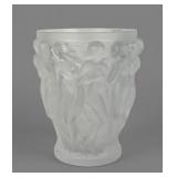 Large Lalique Bacchantes Vase