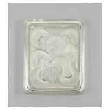 Lalique 'Bluets' Glass Vanity Dish