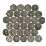 (30) Silver Quarters