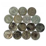 (15) Silver Half Dollars