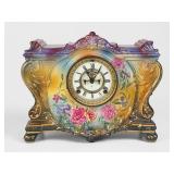 Ansonia 'La Vinda' Procelain Mantel Clock