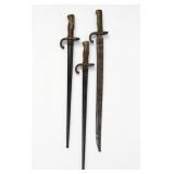 (3) 19th Century French Bayonets